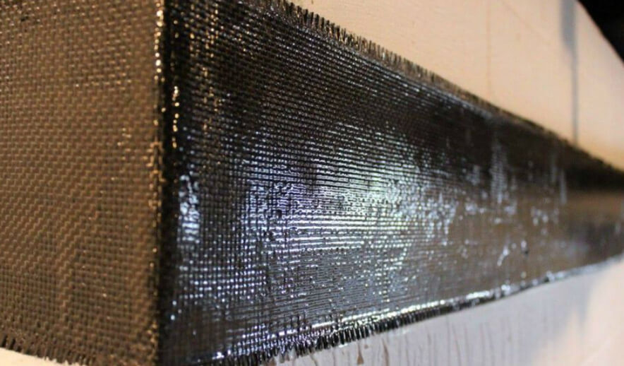 cabron fiber strip close