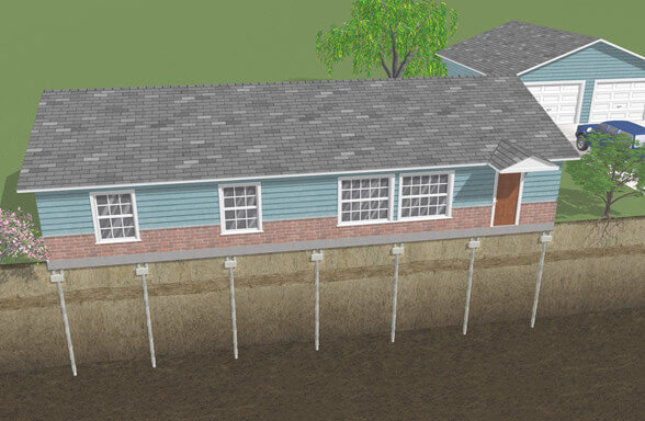 foundation repair illustration