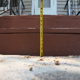 Uneven slab restored in minutes.