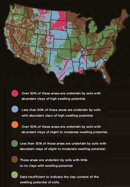 US Clay Soil Map